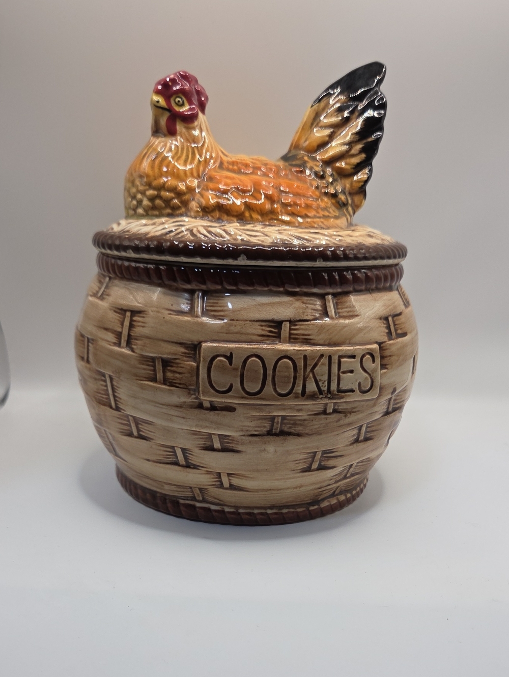 Tilso Hen On Nest Cookie Jar. Rare Vintage